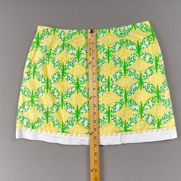 Lilly Pulitzer Skort Womens 4 Butterfly Mosaic Cotton - Picture 8 of 11